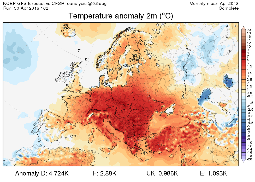 Rekordný výskyt teplých období na Slovensku v roku 2018