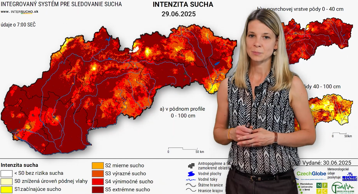 Monitoring sucha na Slovensku - aktuálne informácie 