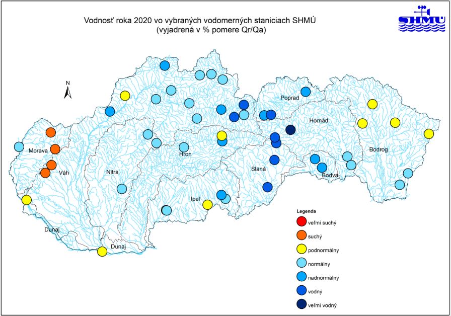 Zhodnotenie hydrologického roka 2020