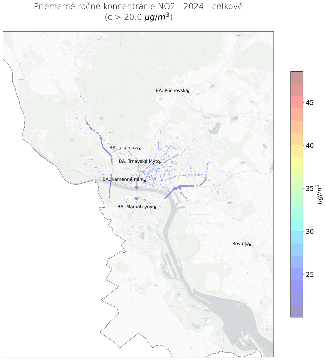 no2 prekrocenie novych limitnych hodnot