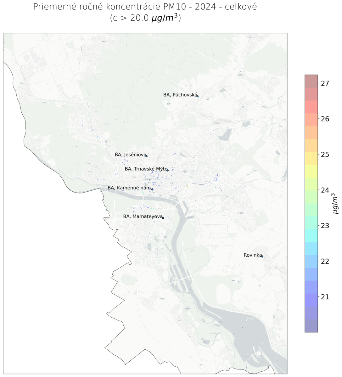 PM10 prekročenia nových limitných hodnôt