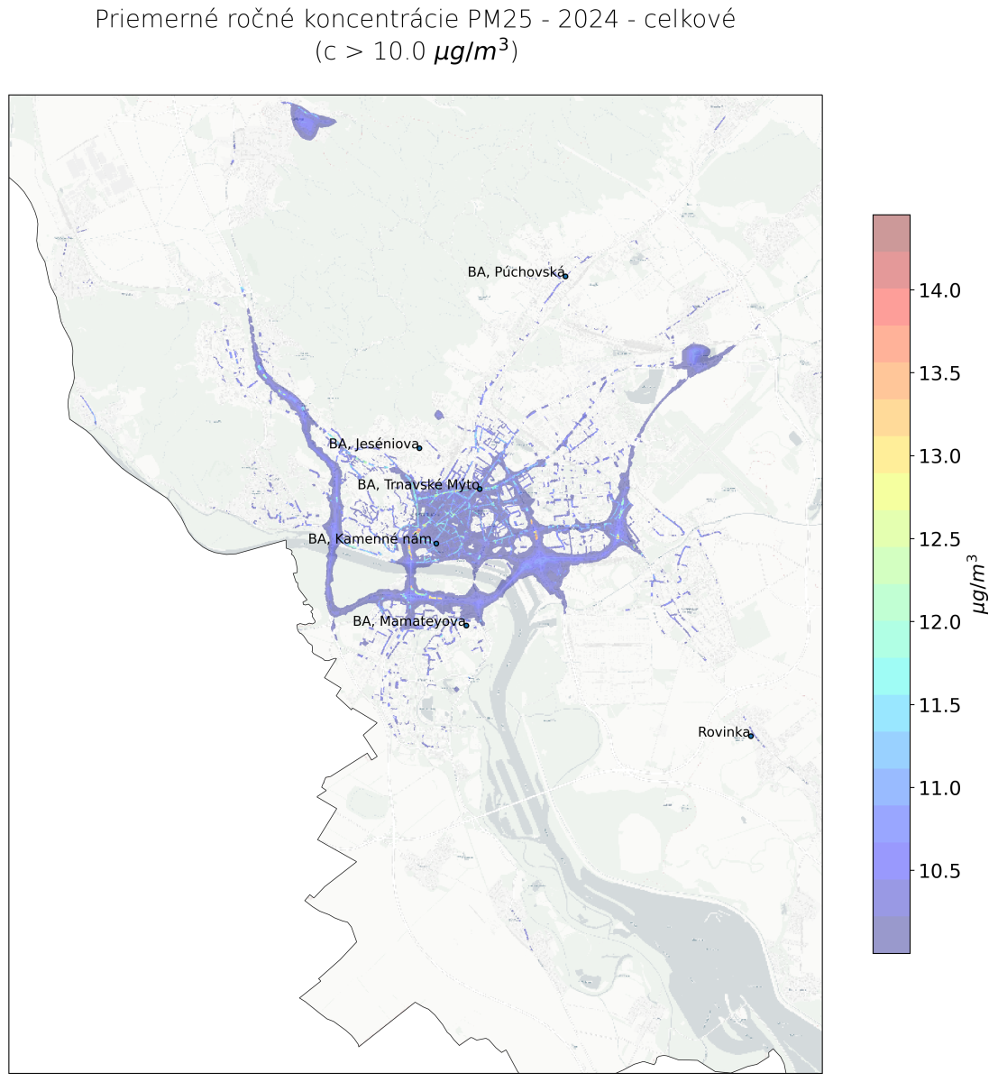 PM2.5 prekročenia nových limitných hodnôt